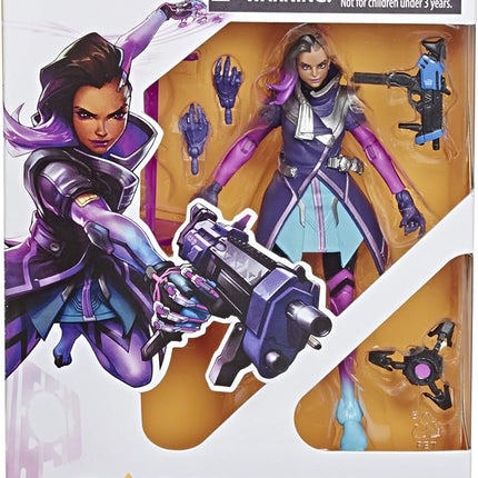 Hasbro Gaming E6487AS00 Overwatch Ultimates Series Sombra 6" Collectible Action Figure