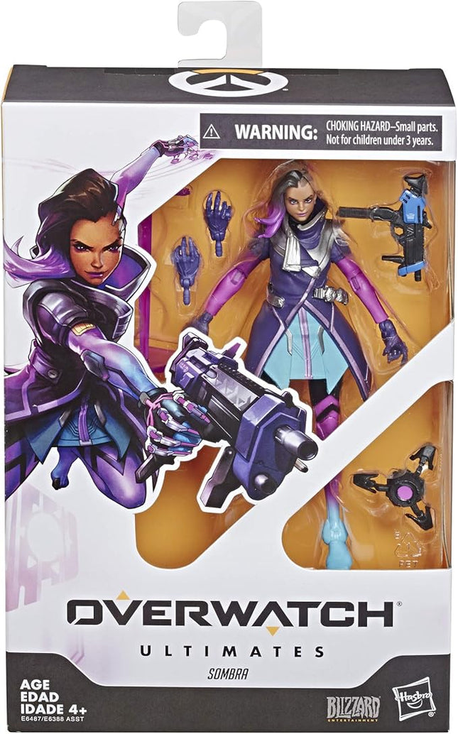 Hasbro Gaming E6487AS00 Overwatch Ultimates Series Sombra 6" Collectible Action Figure