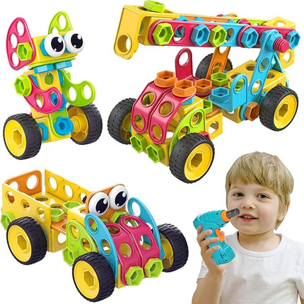 Contixo ST3 Kids Toys - 223 PCs 3D Building Blocks STEM Construction Playboards Creativity, Imagination, Recreational, Educational for Children Toddler, 3+ Year Old Boys and Girls