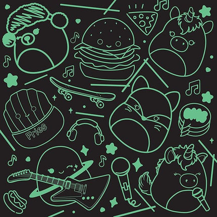 Buffalo Games - Glow in The Dark - Squishmallow Neon Lights - 100 Piece Jigsaw Puzzle