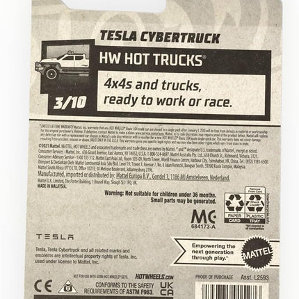 Hot Wheels 2022 HW Hot Trucks Tesla Cybertruck 49/250