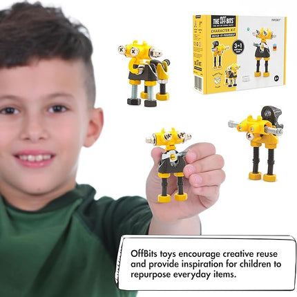 The Off Bits InfoBit Build Your Own Robot Toy Construction Set, Educational Gift STEM Activities Learning Kit, Creative Build and Play Model Kit Steam Toys for 6 7 8 9 10+ Year Old Boys & Girls