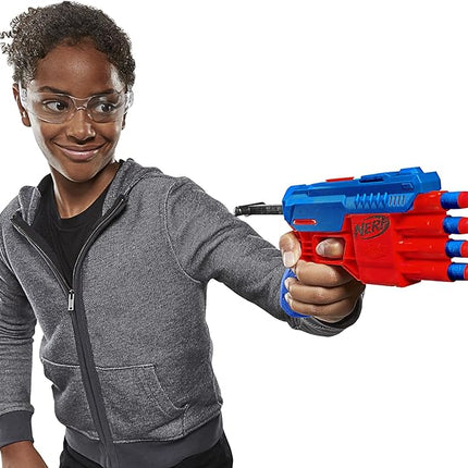 NERF Alpha Strike Claw QS-4 Blaster 4 Official Elite Foam Darts