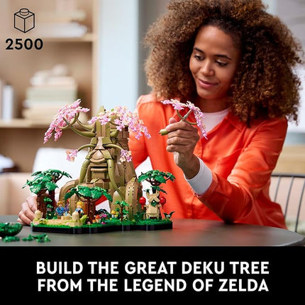 LEGO The Legend of Zelda Great Deku Tree 2in1 - Model Building Set for Adults, Ages 18+ - Collectible Zelda Kit for Home Decor, Office or Bedroom - Gift Idea for Fans of Video Game - 77092