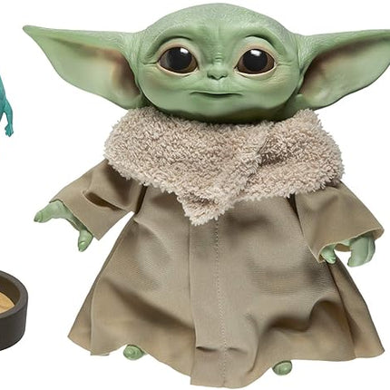 STAR WARS The Child Talking Plush Toy with Character Sounds and Accessories, The Mandalorian Toy for Kids Ages 3 and Up, Green