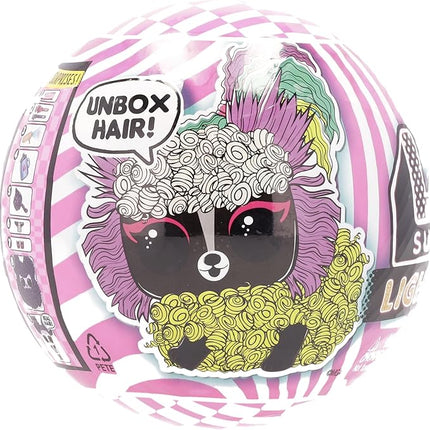 L.O.L. Surprise! Lights Pets with Real Hair & 9 Surprises including Black Light Surprises