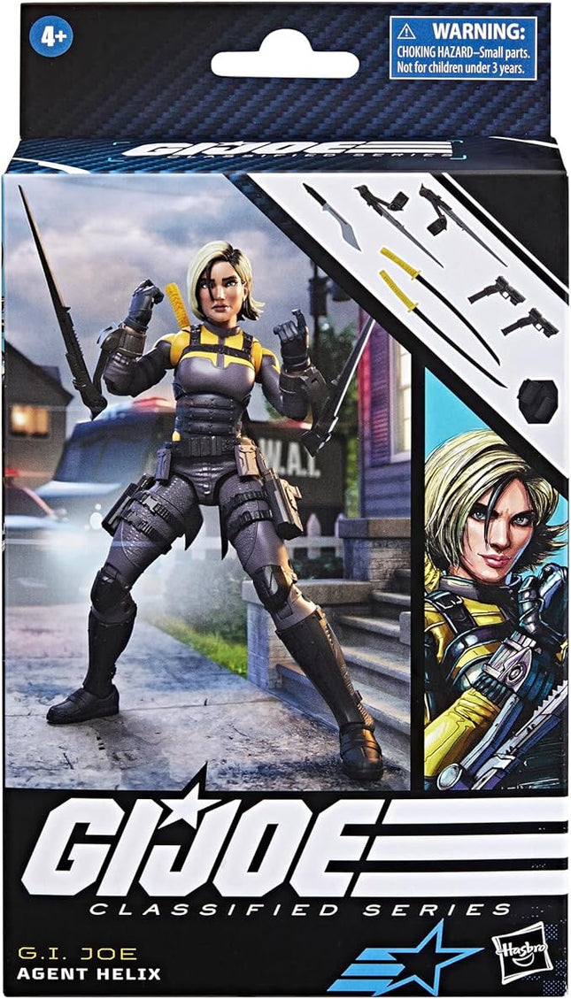 G.I. Joe Classified Series Agent Helix, Collectible Action Figure, 104, 6-inch Action Figures for Boys & Girls, with 8 Accessory Pieces