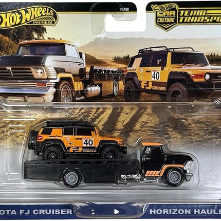 Hot Wheels Team Transport Toyota FJ Cruiser Horizon Hauler #81, 1:64 Scale Model