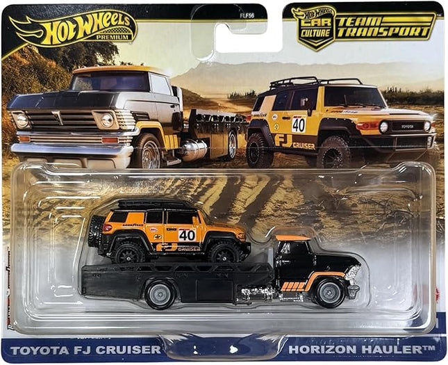 Hot Wheels Team Transport Toyota FJ Cruiser Horizon Hauler #81, 1:64 Scale Model