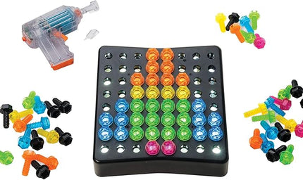 Educational Insights Design & Drill BrightWorks – 84-Piece Light Up Drill Set, STEM Learning with Toy Drill: Ages 3+