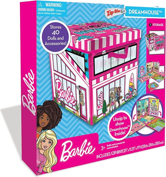 Barbie ZipBin 40 Doll Dream House Toy Box & Playmat