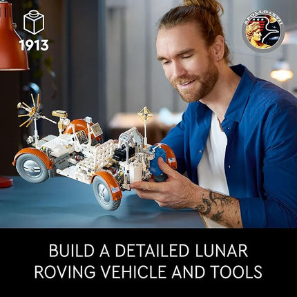 LEGO Technic NASA Apollo Lunar Roving Vehicle LRV Building Set - Collectible Set for Adults, Ages 18+ - Model Kit of Space Rover W/Authentic Details - Gift for Men & Women - 42182