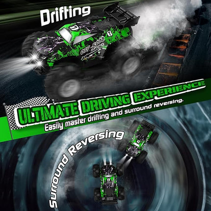 Remote Control Car, All-Terrain Remote Control Car for Boys, Rechargeable Rc Truck with LED, 1:20, 10KM/H, 2 Motors, 2.4GHZ, Speed Friendly, Sturdy, Rc Cars for Christmas, Kids, Beginner