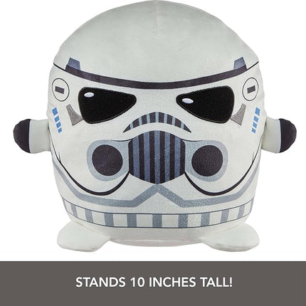 Mattel Star Wars Cuutopia Plush Figure, 10-inch Stormtrooper Soft Rounded Pillow Doll, Collectible Toy Inspired by the Villain Characters