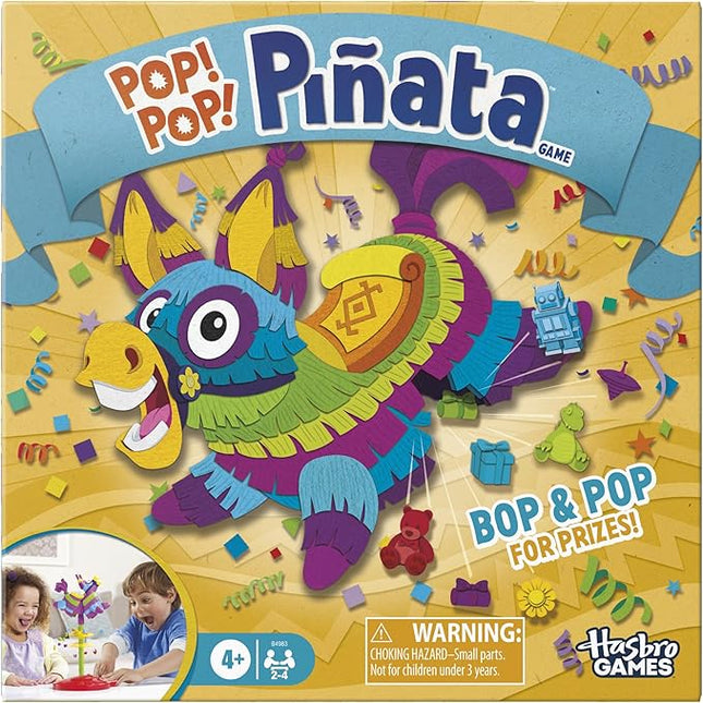 Pop! Pop! Pinata Game | Replayable Pinata Game with 30+ Prizes | Ages 4 and Up | 2 to 4 Players | 10 Mins. | Fun Board Games for Kids and Preschoolers (Amazon Exclusive)