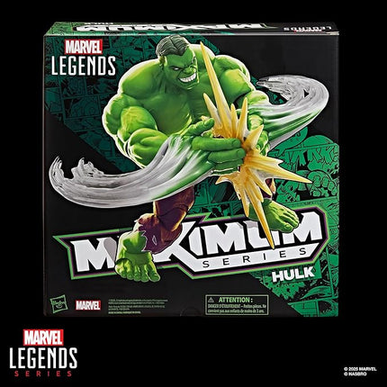 Marvel Legends Maximum Series Hulk, Deluxe Hulk Comics Collectible 6-Inch Scale Action Figure with Incredible Articulation and Smashing Accessories