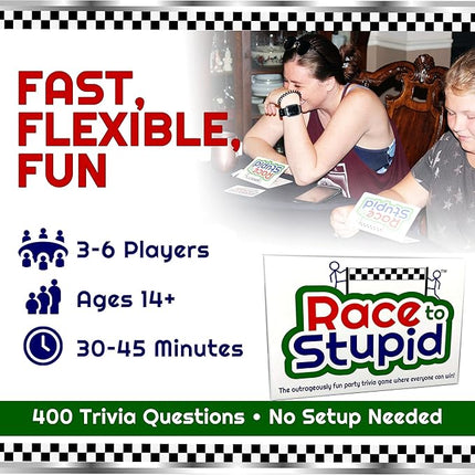 Trivia Card Game – Family Games for Adults & Teens, Hilarious Party Games for Family Game Night Fun, Educational & Challenging Trivia Cards & Adult Gifts for Birthdays & Celebrations