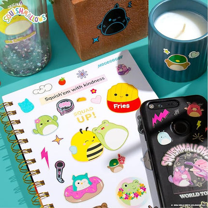 Original Squishmallows 2000+ One of a Kind Sticker Book, 43 Sticker Sheets, Kawaii Squishmallows Stickers for Water Bottle, Notebooks, Party Favor Bags, Cute Stickers & Sticker Books for Kids Ages 4-8