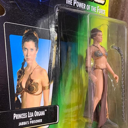 Star Wars the Power of the Force - Princess Leia Organa as Jabba's Prisoner Action Figure