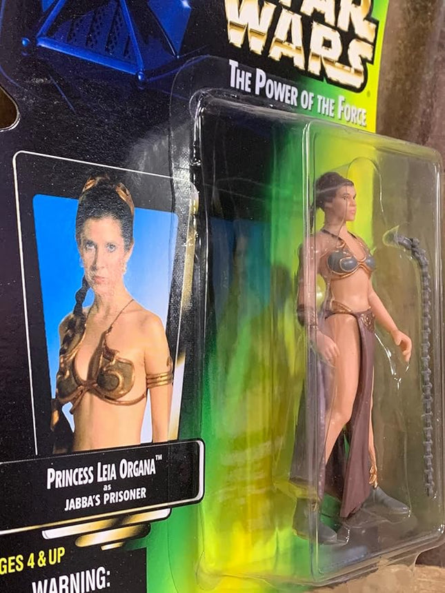 Star Wars the Power of the Force - Princess Leia Organa as Jabba's Prisoner Action Figure