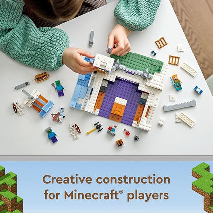 LEGO Minecraft The Ice Castle 21186 Building Toy Set for Kids, Girls,and Boys Ages 8+(499 Pieces)