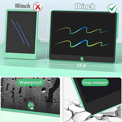 Hockvill LCD Writing Tablet for Kids 16 Inch, Toys for Girls Boys Drawing Pad for 3 4 5 6 7 Year Old Kid, Toddler Doodle Board Christmas Birthday Gift for Children