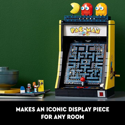 LEGO Icons PAC-Man Arcade Building Kit, Build a Replica Model of a Classic Video Game, Nostalgic Gift for Fans of Retro Video Games and Retro Décor, Includes PAC-Man, Blinky and Clyde, 10323