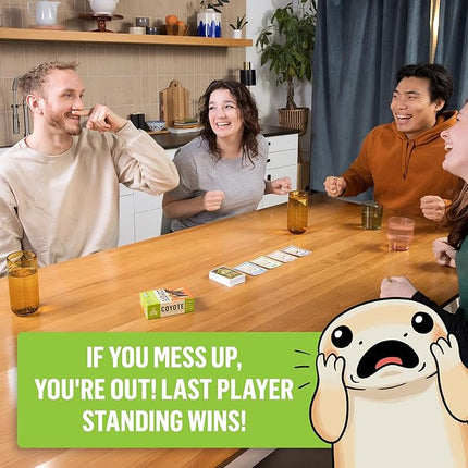 Exploding Kittens Coyote Created by Tim Ferriss, Special Edition Large Box: Includes 6 Unique Action Cards: a Challenge Party for 3-8 Players, Ages 10 and Up, Great for Family Night