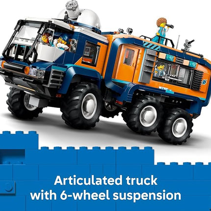 LEGO City Arctic Explorer Science Lab Truck Building Toy - STEM Pretend Play Set for Boys & Girls, Ages 8+ - Buildable Toy Truck for Kids W/5 Minifigures - Gift Idea for Birthdays - 60471