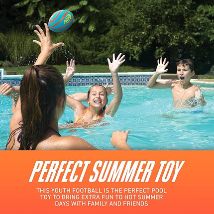 Nerf Pool + Beach Water Football - Tidal Toss Pool Football for Water Games - Perfect Toy for Kids - Extra Grip Aqua Ball