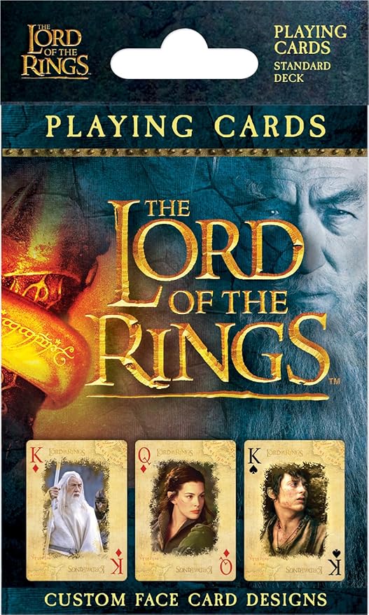 Masterpieces Lord of The Rings Playing Cards - 54 Card Deck, Officially Licensed - Ages 4+
