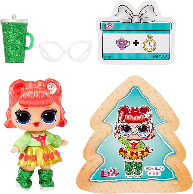 L.O.L. Surprise! Holiday Surprise!- Baking Beauty- with Collectible Doll, 8 Surprises, Holiday Theme, Collectible Dolls, Limited Edition- Great Gift for Girls Age 3+