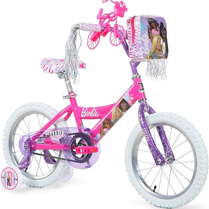 Dynacraft Barbie 12-18 Inch Girls BMX Bike for Age 3-9 Years - Fun and Stylish Design, Sturdy and Durable, Perfect for Kids Learning to Ride, Easy to Assemble, Ideal for Young Riders