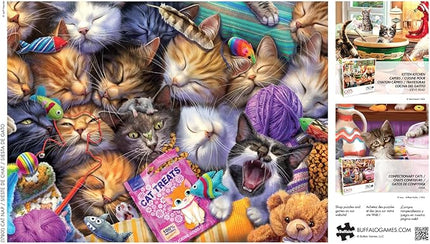 Buffalo Games - Jeff Haynie - Cat Nap - 750 Piece Jigsaw Puzzle for Adults - Challenging Puzzle Perfect for Game Nights - Finished Size is 24.00 x 18.00
