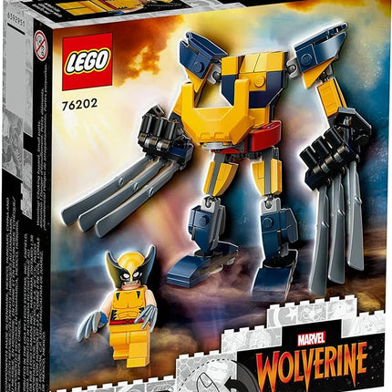 LEGO Marvel Wolverine Mech Armor 76202 Building Kit; Collectible Mech and Minifigure for Wolverine Fans Aged 7+ (141 Pieces)