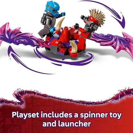 LEGO NINJAGO Dragonian Storm Village Toy Building Set - Pretend Play Playset for Kids, Boys and Girls, Ages 7+ - Spinner Toy with 6 Ninja Toy Minifigures - Gift Idea for Birthdays - 71841
