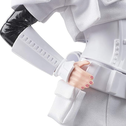 Barbie Collector Star Wars Stormtrooper x Doll (~12-inch) in Black and White Fashion and Accessories, with Doll Stand and Certificate of Authenticity