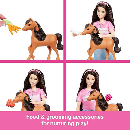 Barbie Toy Stable Playset with Fashion Doll, Small Pony & 10+ Accessories, Inspired Mysteries: The Great Horse Chase