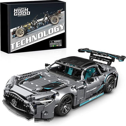 HIGH GODO Racing Car Building Kit for Adults,1:14 MOC Super Sports Car Building Blocks Construction Sets, Buildable Supercar Model for Kids Gift Giving or Collection(1466pcs)