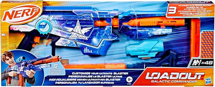 Nerf Loadout Galactic Commander Motorized Blaster, 3 Firing Modes, 3 Attachment Accessories, 48 Nerf N1 Darts, Kids Toys & Gifts, Ages 8+
