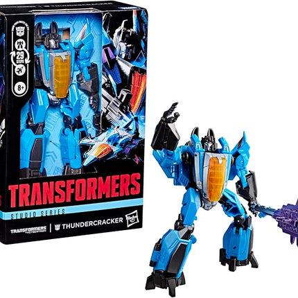 Transformers Studio Series War for Cybertron Thundercracker, 6.5-inch Converting Action Figure, Robot Toys for Ages 8+