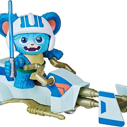 Star Wars: Young Jedi Adventures Nubs Figure & Speeder Bike, 4-Inch Scale Action Figures & Vehicles, Toys, Preschool Toys for 3 Year Old Boys & Girls
