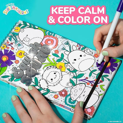 Original Squishmallows Color & Sketch Set, 15-Page Sketchbook, Color & Sketch Book, Sketch Pad, Drawing Pad for Kids, Coloring Books for Kids, Cute Coloring Books, Small Sketchbook, Coloring Book