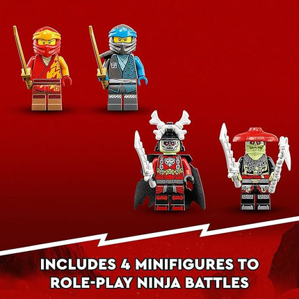 LEGO NINJAGO Kai’s Mech Rider EVO 71783, Upgradable Ninja Motorbike Toy, Mech Action Figure and 2 Bone Warrior Minifigures, Collectible Toys for Kids 7 Plus Years Old