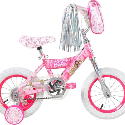 Dynacraft Barbie 12-18 Inch Girls BMX Bike for Age 3-9 Years - Fun and Stylish Design, Sturdy and Durable, Perfect for Kids Learning to Ride, Easy to Assemble, Ideal for Young Riders