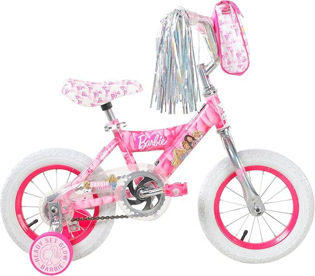 Dynacraft Barbie 12-18 Inch Girls BMX Bike for Age 3-9 Years - Fun and Stylish Design, Sturdy and Durable, Perfect for Kids Learning to Ride, Easy to Assemble, Ideal for Young Riders