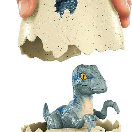JURASSIC WORLD HATCH 'N PLAY DINOS Velociraptor Blue