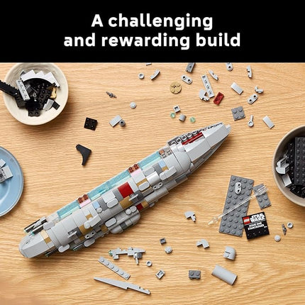 LEGO Star Wars: Return of The Jedi Home One Starcruiser Building Set for Adults - Star Wars Collectible Set with Display Stand - Includes Nebulon-B Medical Frigate - 75405