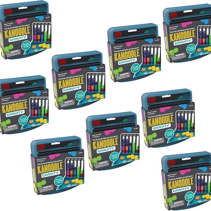 Educational Insights Kanoodle Gravity (Pack of 9) - 3D Brain Teaser Puzzles, Single Player Brain Game, Fun Travel Games for Kids, Logic Puzzle Games and Gifts for Kids, Teens & Adults Ages 7+