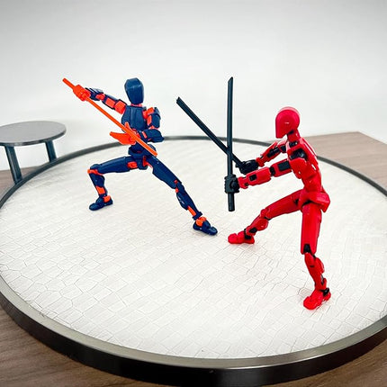 (Assembly Completed) 4 Packs T13 Action Figure, Dummy 13 3D Printed ActionFigure Toy Gifts for Kids, Robot 13 Action Figure Full Body Mechanical Doll Christmas Birthday Gift for Boys Girls